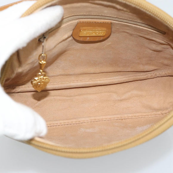 GUCCI Micro GG Supreme Shoulder Bag PVC Beige Gold 007 983 1113 Auth ka5012
