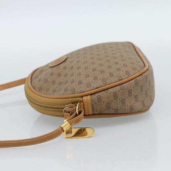 GUCCI Micro GG Supreme Shoulder Bag PVC Beige Gold 007 983 1113 Auth ka5012