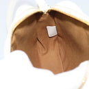 CELINE Triomphe Shoulder Bag Leather Black Gold Auth ka5013A-19