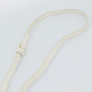 CELINE Triomphe Shoulder Bag Leather Black Gold Auth ka5013A-8