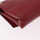 BURBERRY Shoulder Bag Leather Red Gold Auth ka5014A-13
