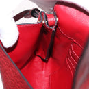 BURBERRY Shoulder Bag Leather Red Gold Auth ka5014A-20