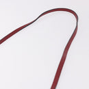 BURBERRY Shoulder Bag Leather Red Gold Auth ka5014A-8