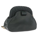 Miu Miu Chain Shoulder Bag Leather Green Gold Auth ka5015M-1