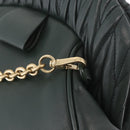 Miu Miu Chain Shoulder Bag Leather Green Gold Auth ka5015M-10