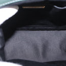 Miu Miu Chain Shoulder Bag Leather Green Gold Auth ka5015M-11