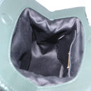 Miu Miu Chain Shoulder Bag Leather Green Gold Auth ka5015M-20