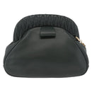 Miu Miu Chain Shoulder Bag Leather Green Gold Auth ka5015M-13