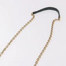 Miu Miu Chain Shoulder Bag Leather Green Gold Auth ka5015M-8