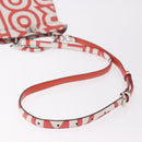 FENDI Mini Peek A Boo Hand Bag Leather 2way White Silver Auth ka5017M-9