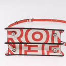 FENDI Mini Peek A Boo Hand Bag Leather 2way White Silver Auth ka5017M-5