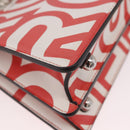 FENDI Mini Peek A Boo Hand Bag Leather 2way White Silver Auth ka5017M-16