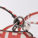 FENDI Mini Peek A Boo Hand Bag Leather 2way White Silver Auth ka5017M-20