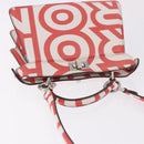 FENDI Mini Peek A Boo Hand Bag Leather 2way White Silver Auth ka5017M-6