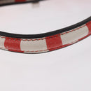 FENDI Mini Peek A Boo Hand Bag Leather 2way White Silver Auth ka5017M-8