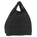 Salvatore Ferragamo Hand Bag Nylon Black Auth ka5019A-1