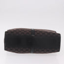 GUCCI GG Canvas Jackie Tote Bag Dark Brown Silver 002 1064 Auth ka5021A-5