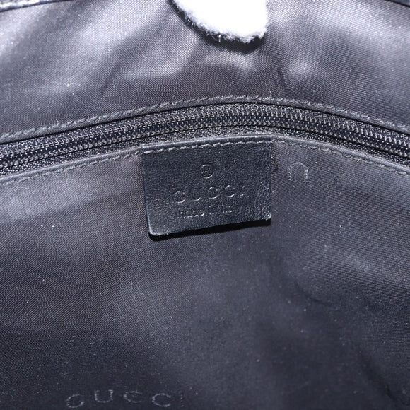 GUCCI GG Canvas Jackie Tote Bag Dark Brown Silver 002 1064 Auth ka5021A