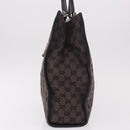 GUCCI GG Canvas Jackie Tote Bag Dark Brown Silver 002 1064 Auth ka5021A-3