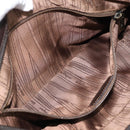 Salvatore Ferragamo Gancini Tote Bag Leather Dark Brown Gold Auth ka5022A-22