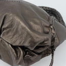 Salvatore Ferragamo Hand Bag Leather Silver Auth ka5023-9