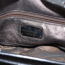 Salvatore Ferragamo Hand Bag Leather Silver Auth ka5023-17