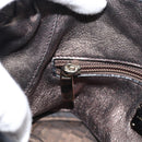Salvatore Ferragamo Hand Bag Leather Silver Auth ka5023-20