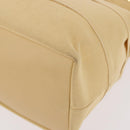 Salvatore Ferragamo Chain Hand Bag Canvas 2way Yellow Gold Auth ka5026-18