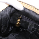 Salvatore Ferragamo Chain Hand Bag Canvas 2way Yellow Gold Auth ka5026-22