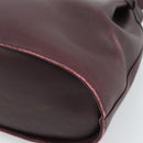 Salvatore Ferragamo Gancini Shoulder Bag Leather Bordeaux Gold Auth ka5032-12
