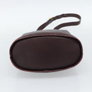 Salvatore Ferragamo Gancini Shoulder Bag Leather Bordeaux Gold Auth ka5032-9