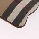 BURBERRY Nova Check Shoulder Bag Canvas Beige Gold Auth ka5033A-16