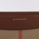 BURBERRY Nova Check Shoulder Bag Canvas Beige Gold Auth ka5033A-17
