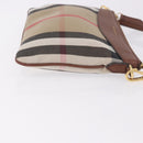 BURBERRY Nova Check Shoulder Bag Canvas Beige Gold Auth ka5033A-3