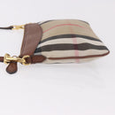 BURBERRY Nova Check Shoulder Bag Canvas Beige Gold Auth ka5033A-4