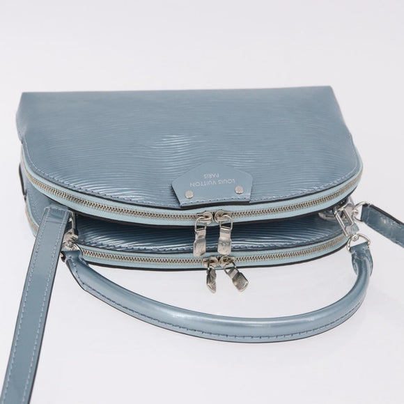 LOUIS VUITTON Epi Electric B Alma Hand Bag Light Blue LV Auth ka5034SAM