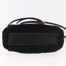 FENDI Micro Peek A Boo Hand Bag Shearing Black Gold Auth ka5035M-5