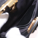 FENDI Micro Peek A Boo Hand Bag Shearing Black Gold Auth ka5035M-10