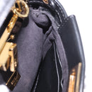 FENDI Micro Peek A Boo Hand Bag Shearing Black Gold Auth ka5035M-22