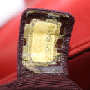 CHANEL Matelasse Chain Shoulder Bag Lamb Skin Red Gold CC Auth ka5036M-27