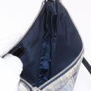 Christian Dior Saddle Pouch Accessory Pouch Denim Blue Silver Auth ka5037V-18