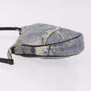 Christian Dior Saddle Pouch Accessory Pouch Denim Blue Silver Auth ka5037V-5