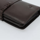 CELINE Shoulder Bag Leather Brown Gold Auth ka5038-16