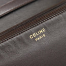 CELINE Shoulder Bag Leather Brown Gold Auth ka5038-18