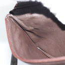 CELINE Shoulder Bag Leather Brown Gold Auth ka5038-20