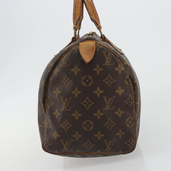 LOUIS VUITTON Monogram Speedy 30 Hand Bag M41526 LV Auth ka5039