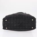 CHANEL New Travel Line Tote Bag Nylon Black gold CC Auth ka504-10