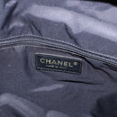 CHANEL New Travel Line Tote Bag Nylon Black gold CC Auth ka504-16