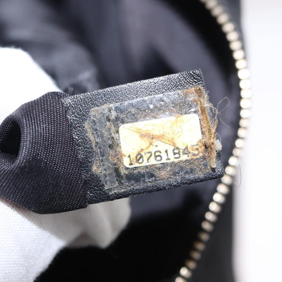 CHANEL New Travel Line Tote Bag Nylon Black gold CC Auth ka504