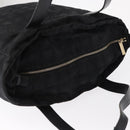 CHANEL New Travel Line Tote Bag Nylon Black gold CC Auth ka504-6